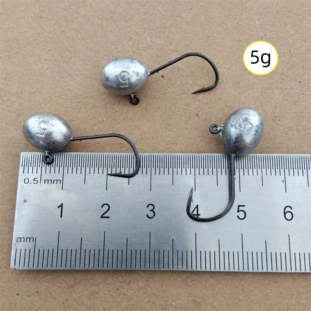 Swolfy Micro Jig Head para agua salada - anzuelo ángulo agudo con púas - imagen 3