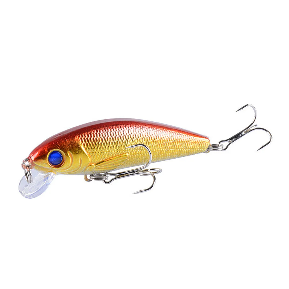 Señuelo de Pesca de pececillos, cebo flotante de plástico duro, Wobbler Crankbait con anzuelos triples, aparejos de Pesca de carpa, 7,2 cm, 8,6g, 1 pieza - imagen 5