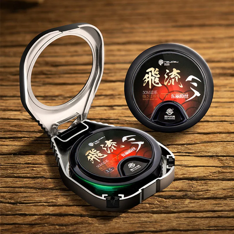 Línea de Pesca de 50M, línea principal y sublínea, fuerza súper extensible, importaciones japonesas suaves, Pesca de nailon sin bobina - imagen 5