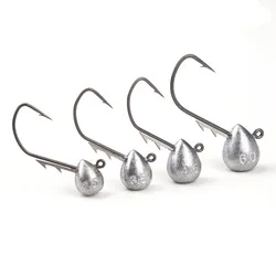 Anzuelos Jig Head con púas para vinilo, pez roca, trucha y señuelo