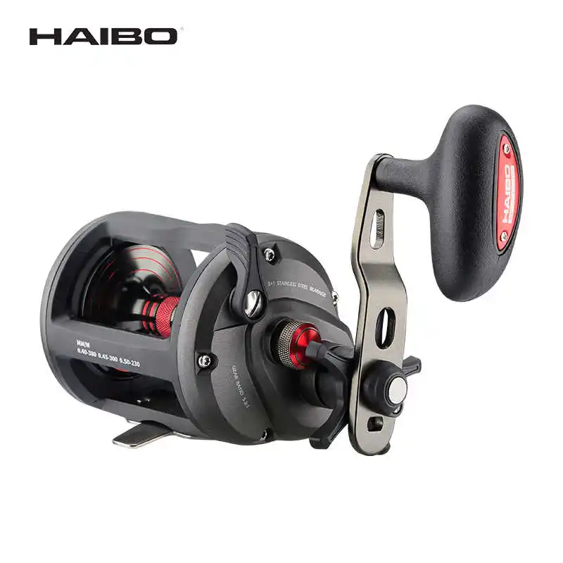 Haibo HOISTER LC tambor pantalla Digital señuelo pez negro trueno rueda fuerte rueda de largo alcance rueda de sedal de pesca de mar - imagen 2
