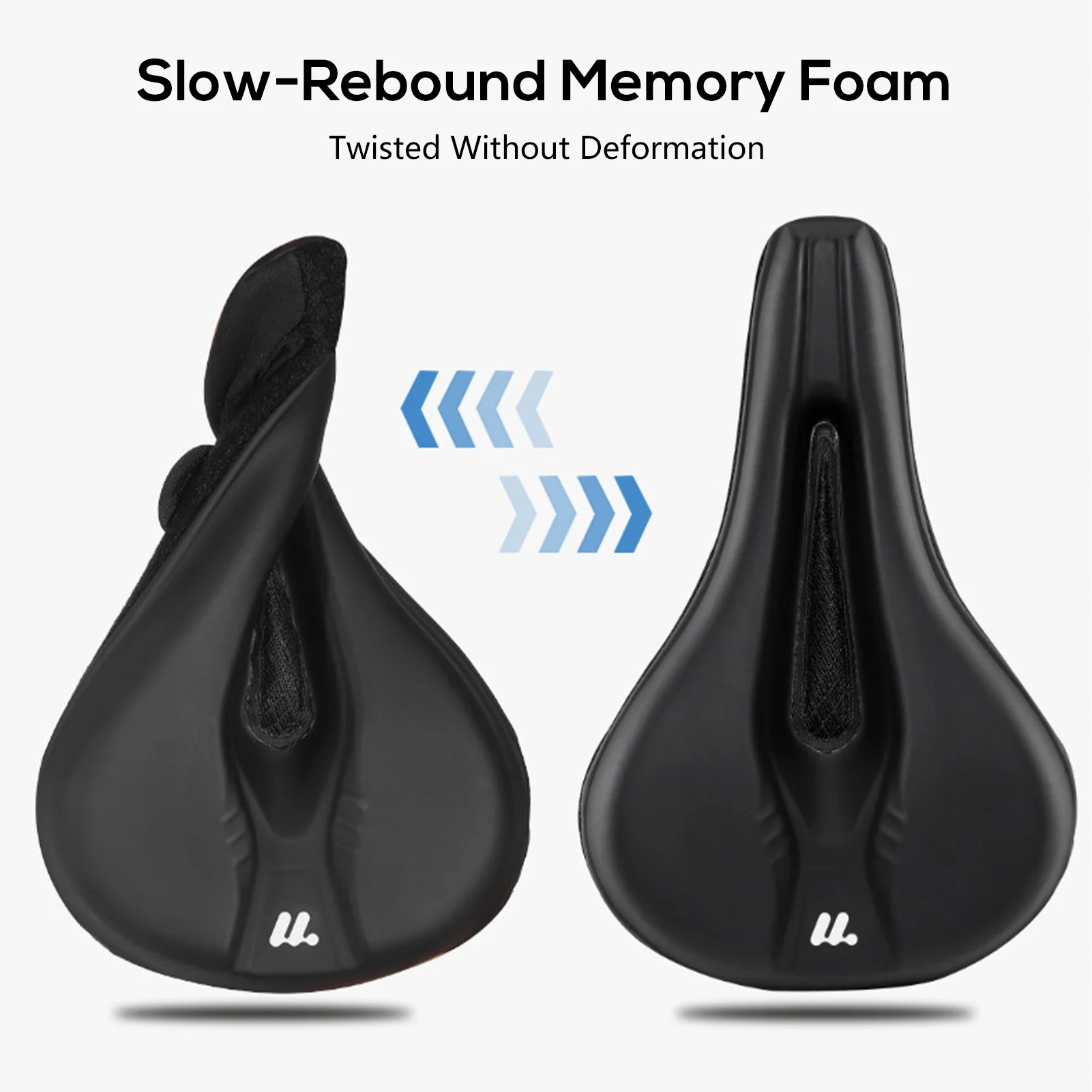 Funda de asiento transpirable, cojín de asiento de esponja viscoelástica, cómoda funda de asiento transpirable, funda de sillín suave - imagen 4