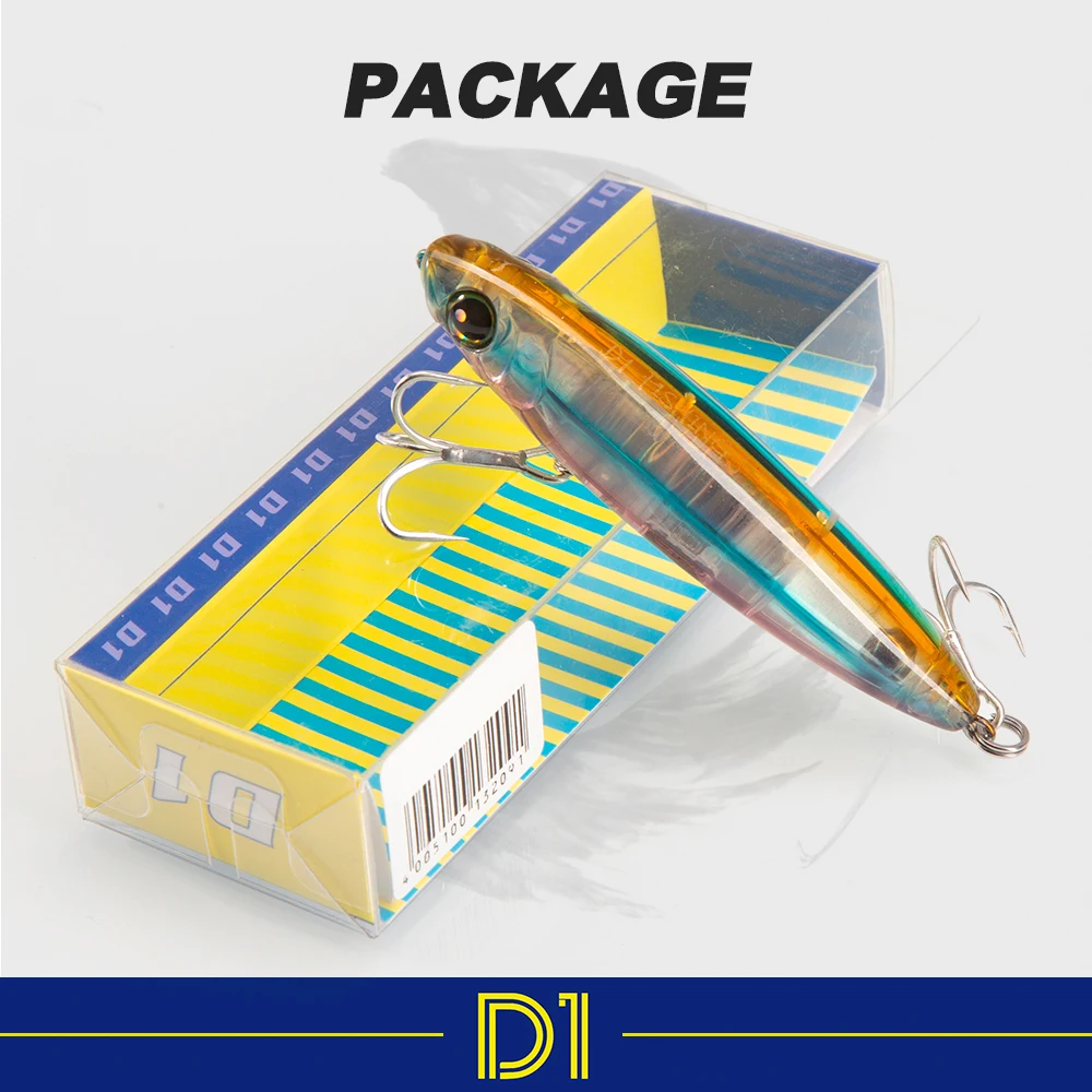 3DR Pencil D1 Senuelo de superficie Walk The Dog para lubina - imagen 3