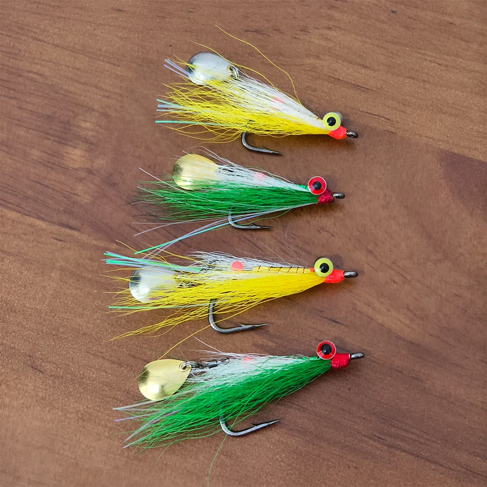 Clouser Minnow Moscas artificiales para pesca en agua salada y dulce - imagen 2