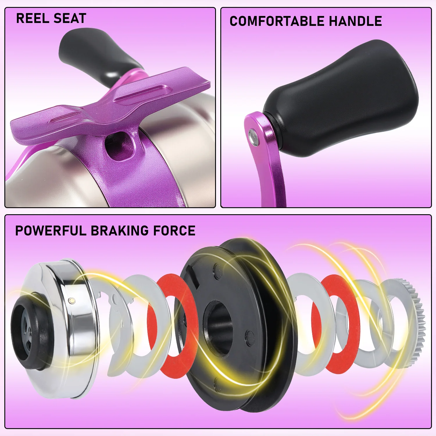 Carrete spinning Sougayilang 3.9:1 – Cuerpo metálico para pesca en mar - imagen 5