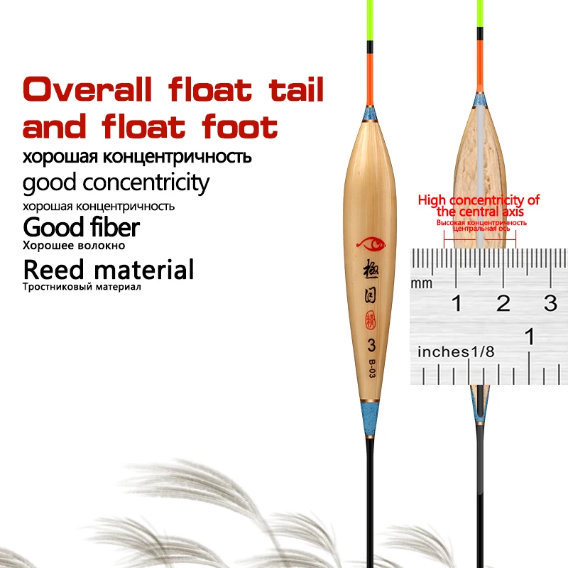 Flotador sensible Crucian con soporte – Boya para pesca en río y lago - imagen 2