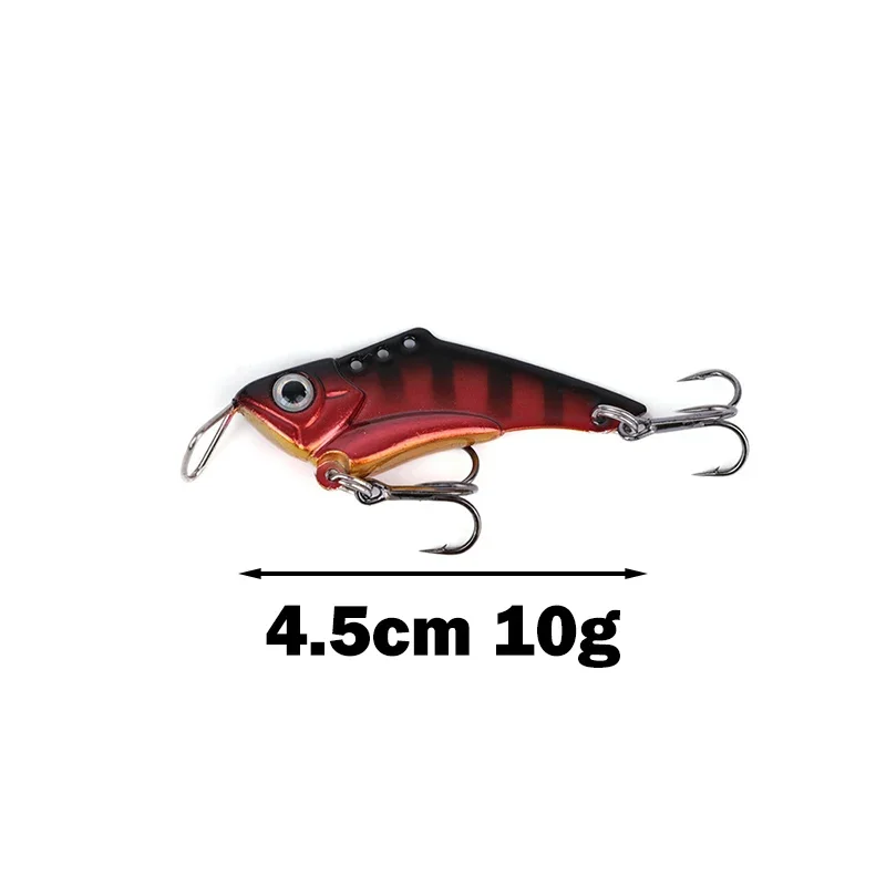 OUTKIT VIB-señuelo de pesca con cuchara, 10g, Spinner de Metal, cebo de pesca, Crankbait, lubina, cebos duros artificiales, cigarra VIB, aparejos de pesca - imagen 2