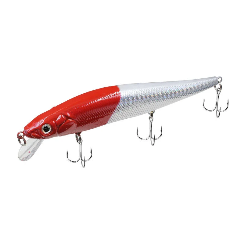 Señuelo de pesca flotante Minnow, cebo duro con anzuelo triple, aparejo de manivela, cebo Artificial, 22g, 14cm - imagen 2