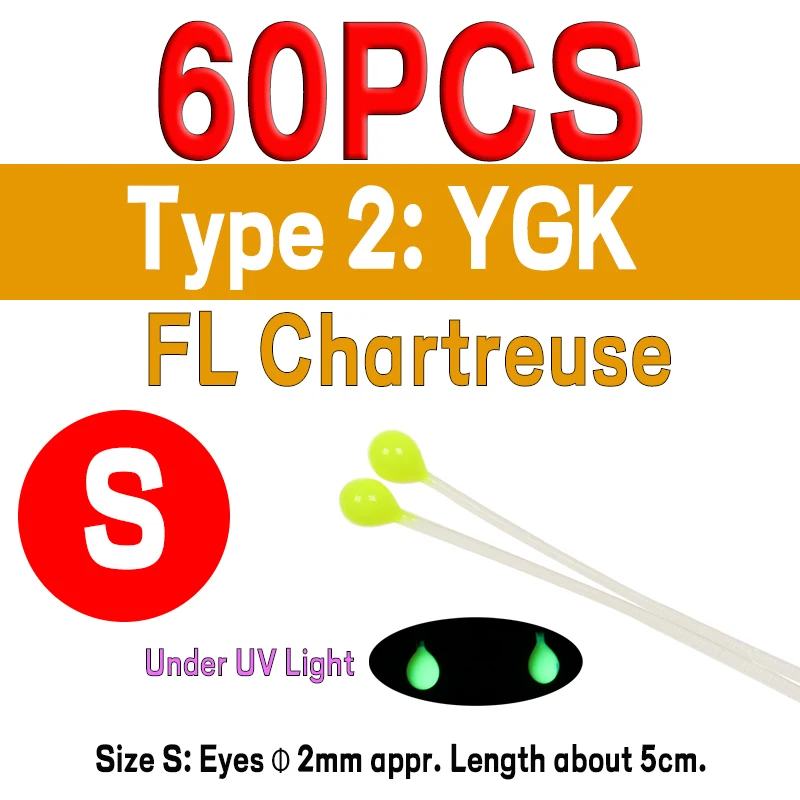 60pcs YGK S FLC