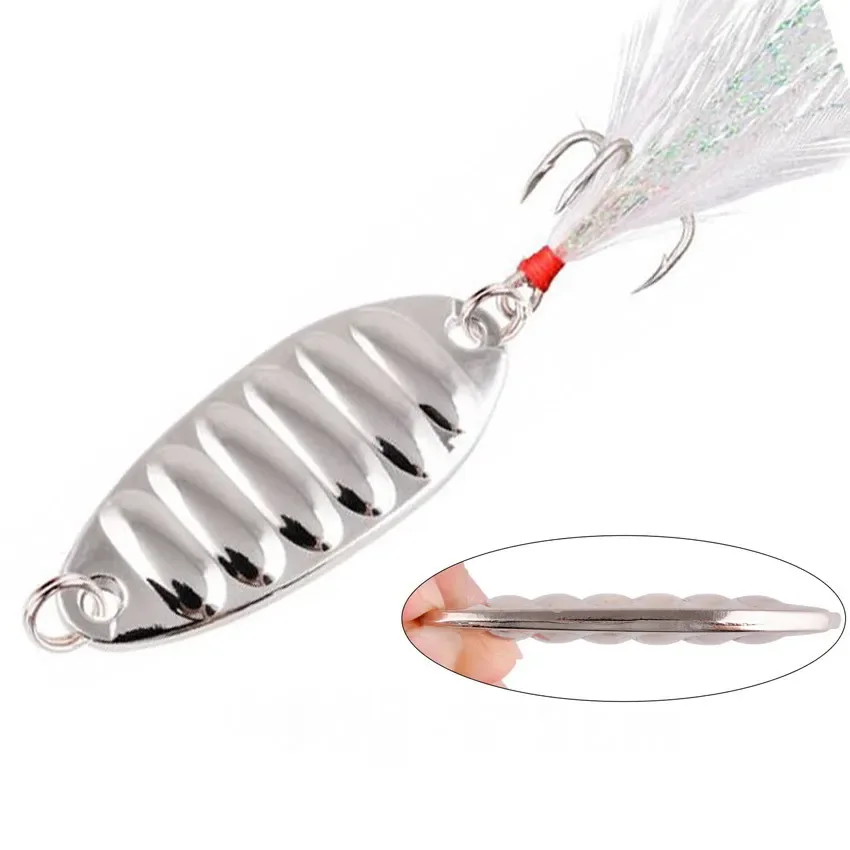 12 Uds cuchara giratoria de Metal señuelo de Pesca de trucha cebo duro lentejuelas ruido Paillette cebo Artificial Pesca pequeño Spinner de lentejuelas duras - imagen 5
