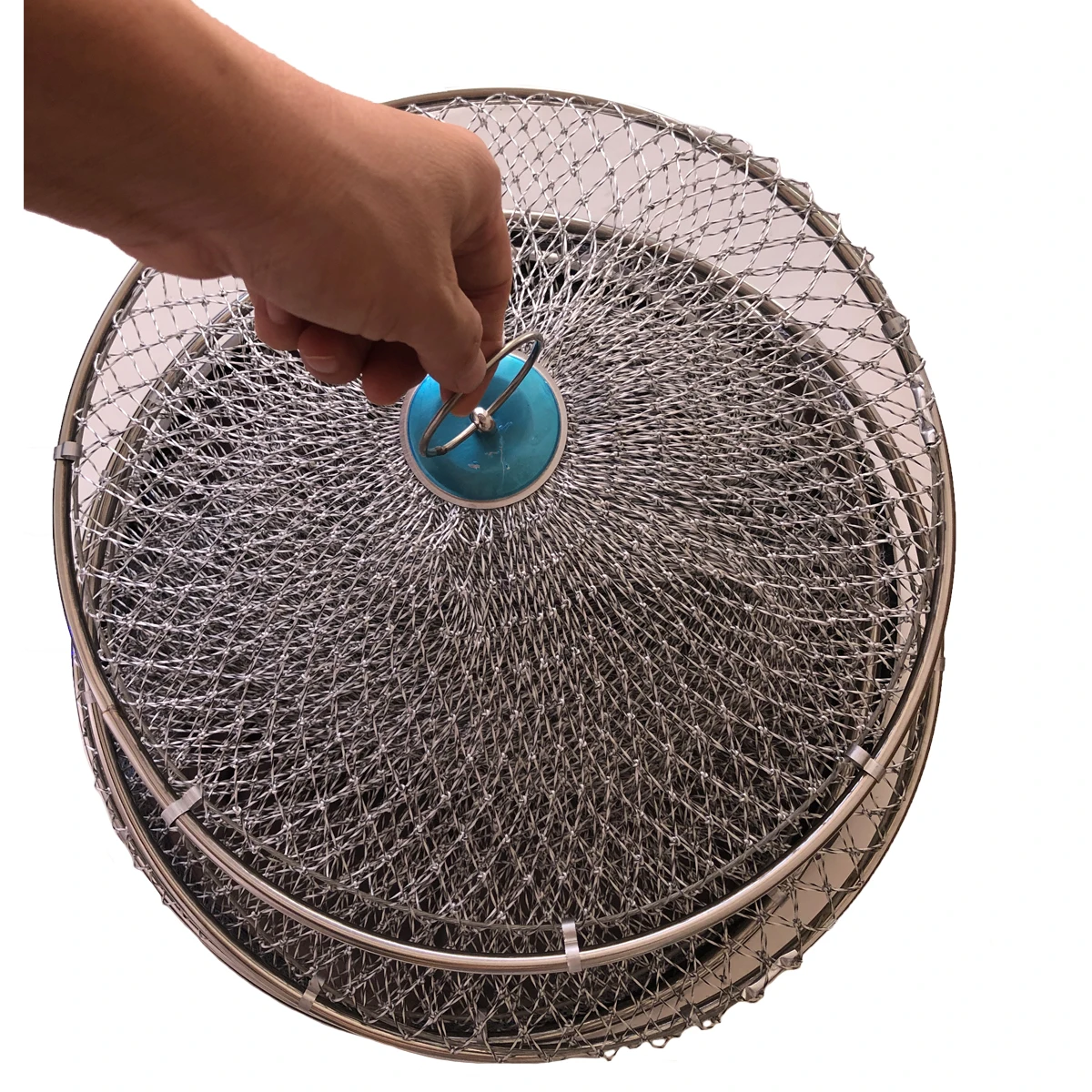 Bolsa De malla De nailon para Pesca, herramienta De Pesca De 1m-4m De diámetro, 25cm-50cm - imagen 3