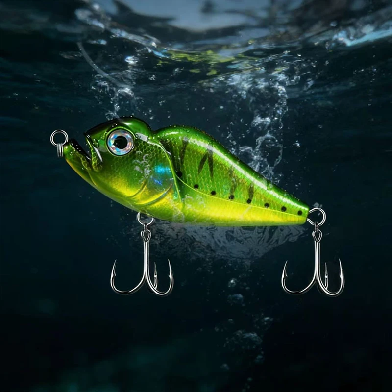 Wobbler sin labios Twitchbait Vib para pesca de mar