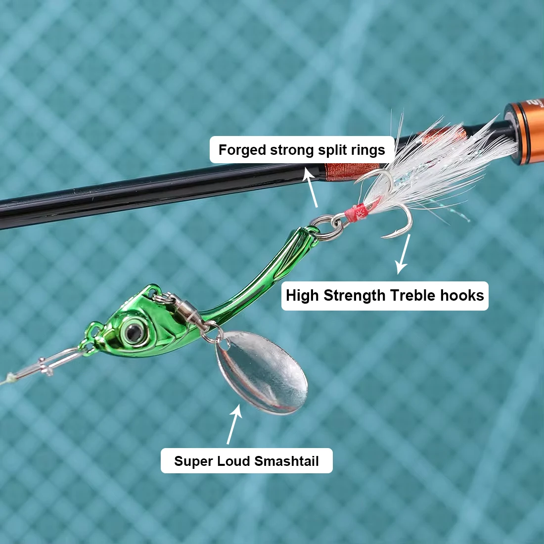 9KM 3 uds Metal VIB señuelo de pesca 9 ~ 17g cuchara señuelo hoja Spinner Bass - imagen 3