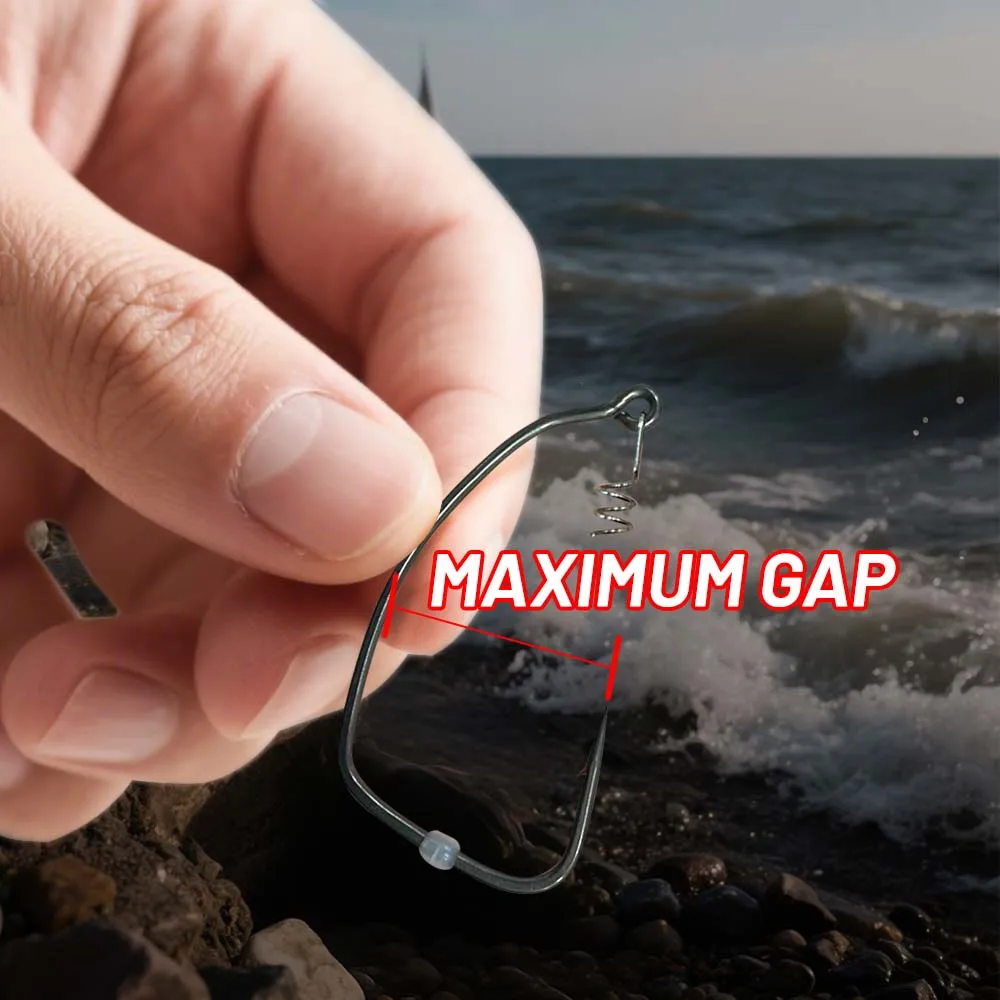 Anzuelos Spiral Lock ZUKIBO – Vástago largo con púa para carpa - imagen 4