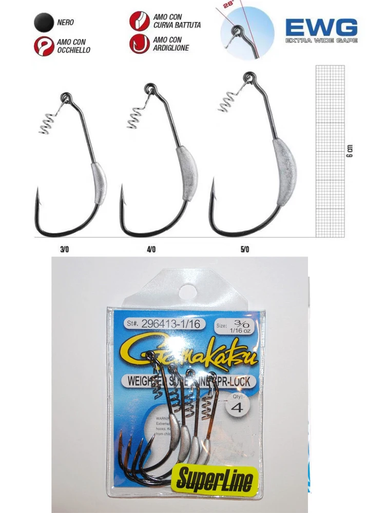 Señuelo japonés Gamakatsu Gamakaz Superline, cebo de natación, anzuelo de plomo para el vientre, fuerte, anticaída, vientre ancho - imagen 3