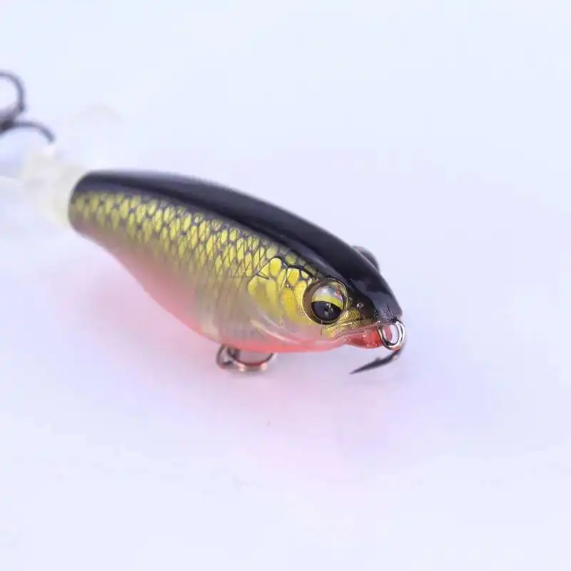 Wobblers flotantes para pesca de lubina, señuelo duro Artificial, pececillo realista, 7,5 cm, 6,5g - imagen 4