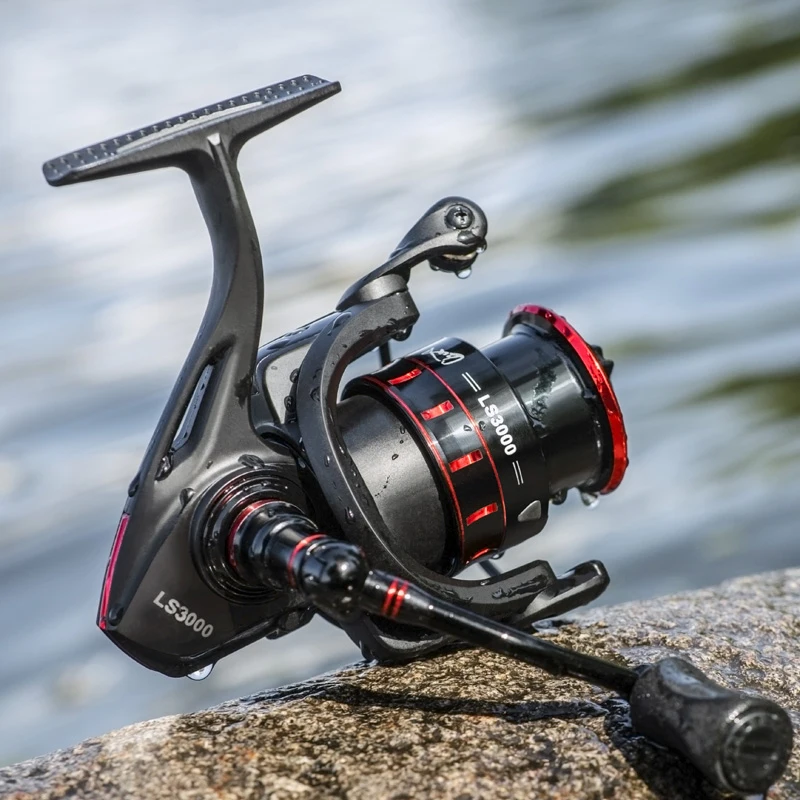 Carrete de pesca señuelo 1000 2000 3000 carrete giratorio doble agarre carrete profundo poco profundo carrete de pesca de carpa pesca con caña de equilibrio - imagen 3