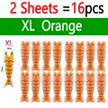 2 Sheets Orange XL