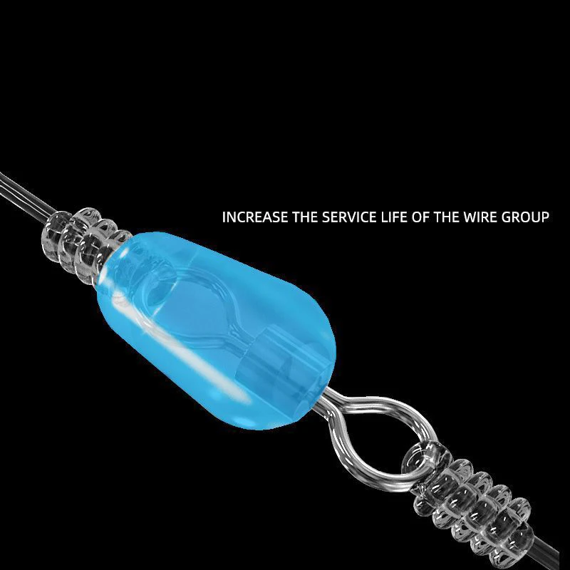 Equipo de pesca cilíndrico antibobinado de silicona, flotador suave, tope de frijol de goma, herramientas de cuentas de amortiguación de pesca de carpa, 100 Uds./lote - imagen 5