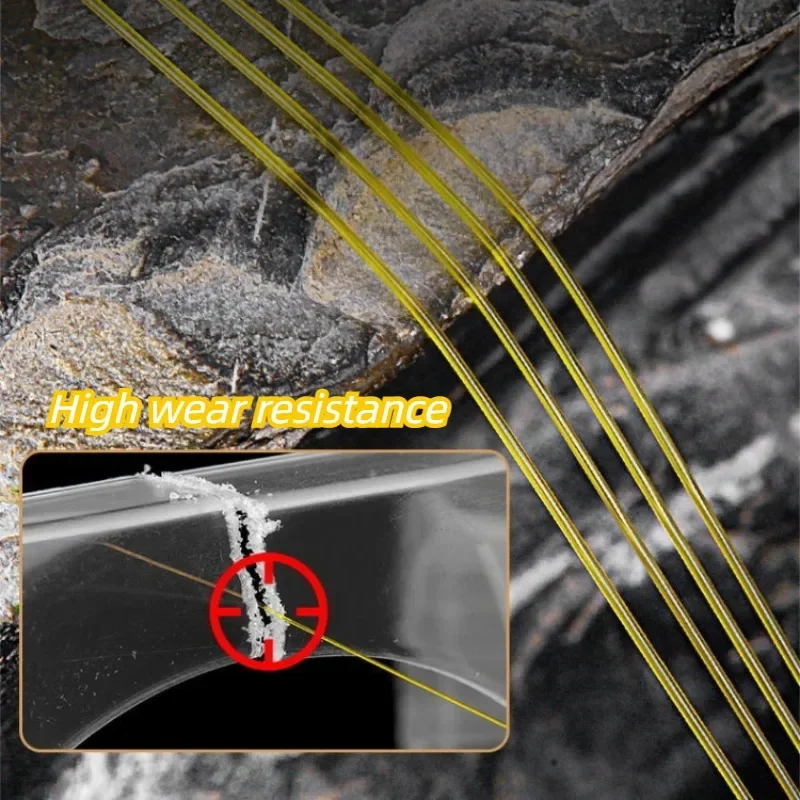 Línea de Pesca súper fuerte de 220m, línea principal de nailon, línea de señuelo suave resistente al desgaste, línea de Pesca de nailon antiflexión, Pesca de carpa - imagen 5