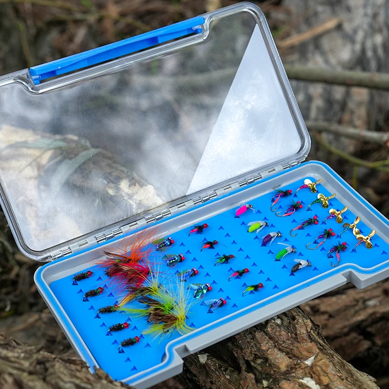 HISTAR-anzuelo para moscas, almacenamiento de PC + ABS, fuerte atracción magnética, ranuras para anzuelos precisas gruesas, caja de aparejos de pesca transparente e impermeable - imagen 2