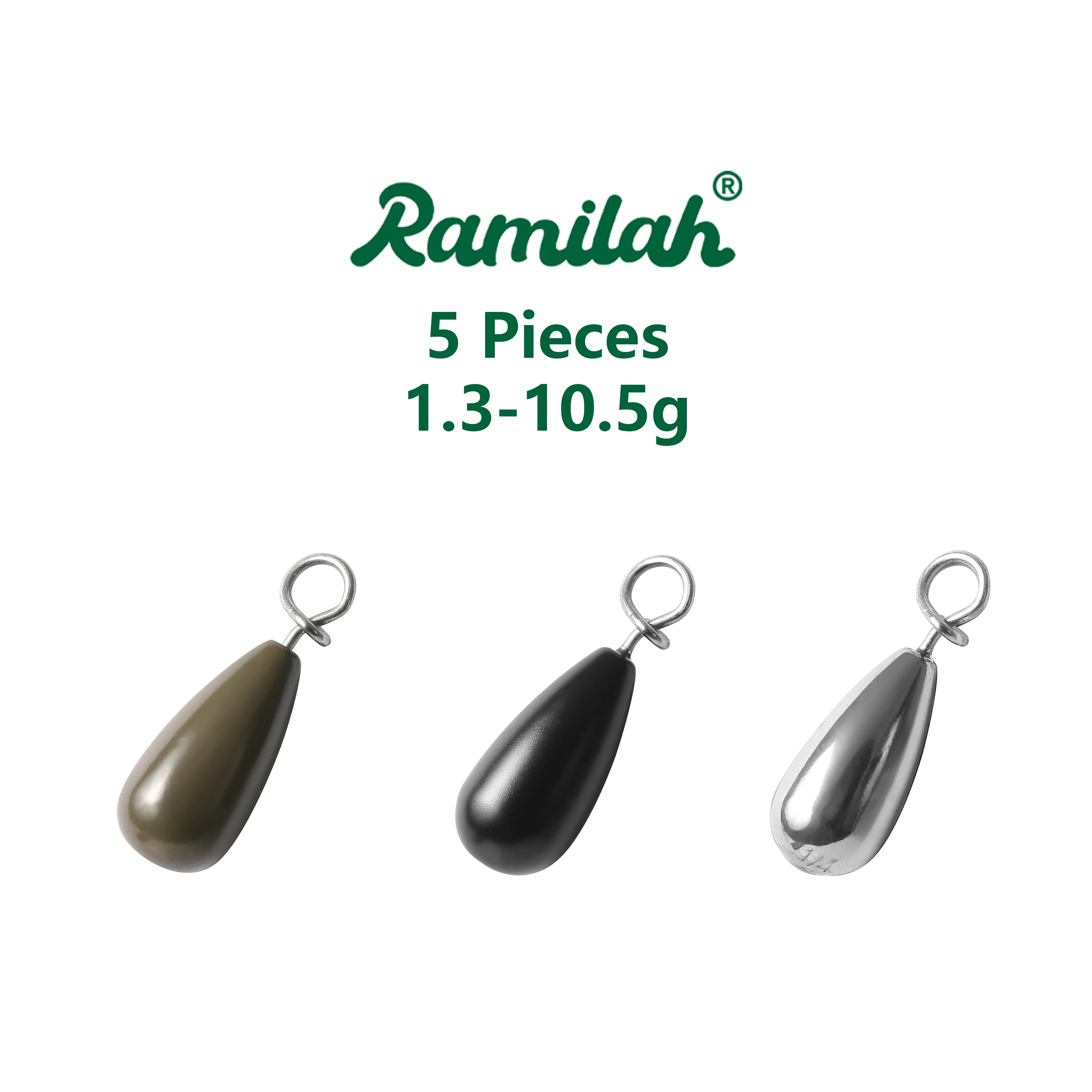 Plomos lágrima de tungsteno rápido para pesca – accesorios - imagen 3