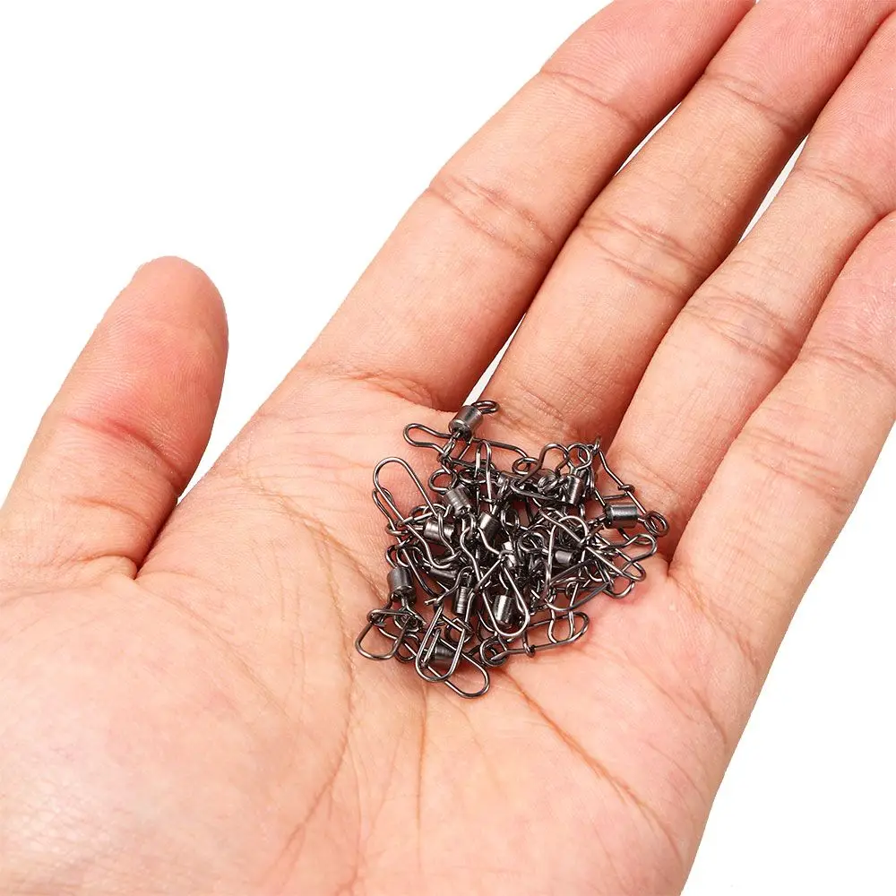 Herramientas, accesorios de pesca, rodamiento de Pin, conector de pesca, conector rodante de pesca, conector giratorio, broche de enclavamiento - imagen 3