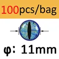 Blue 11mm 100pcs