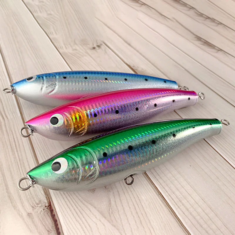 OBSESSION WD108 70g18cm Popper Trolling de madera gran juego superficie de superficie de superficie Popping lápiz cebo de pesca de carpa de agua salada de aguas profundas - imagen 5