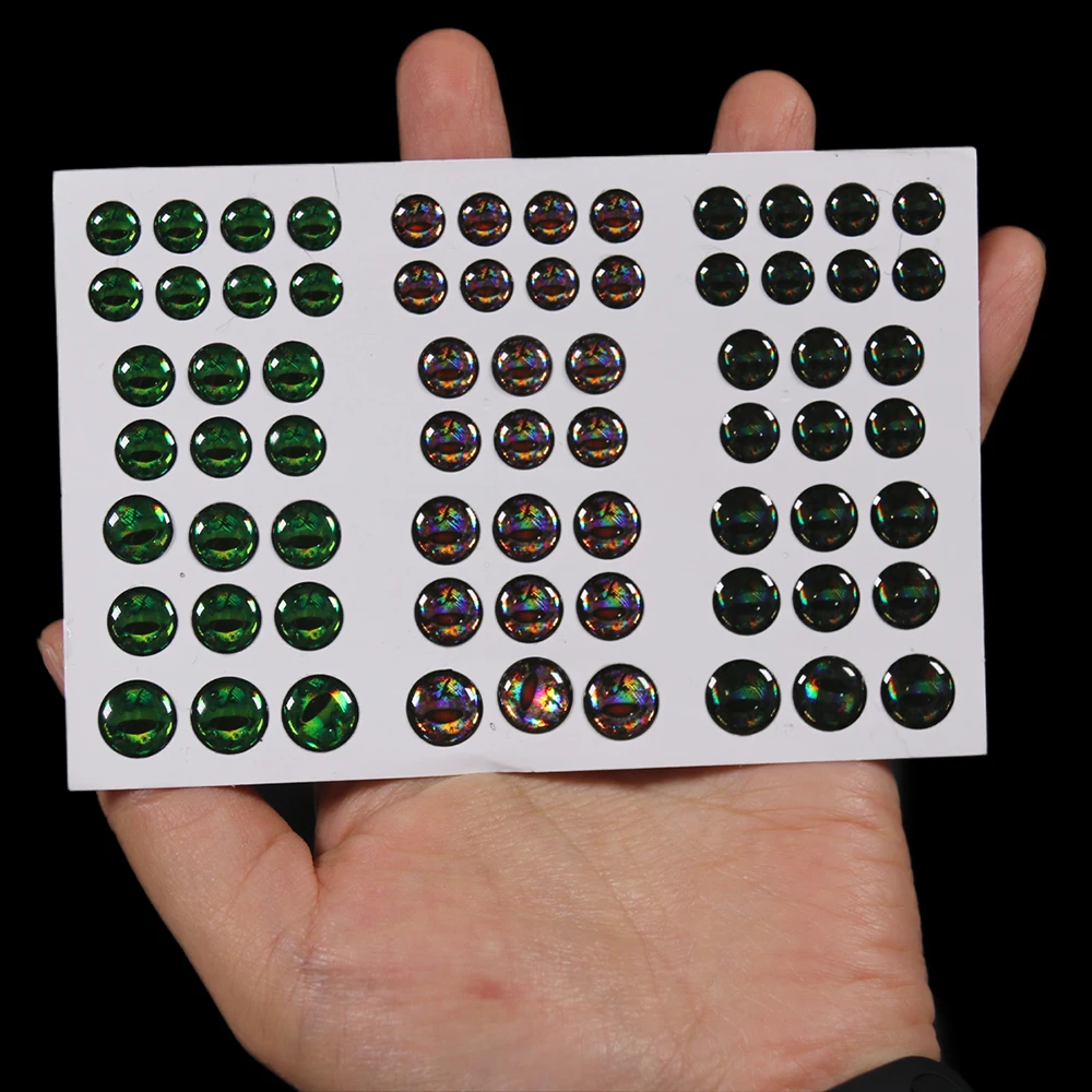 ICERIO-Ojos de señuelo de pesca de 69/183 piezas, 3mm ~ 10mm, ojo de pez epoxi holográfico 3D para pesca con mosca, Crankbait, Minnow, accesorios de bricolaje - imagen 4