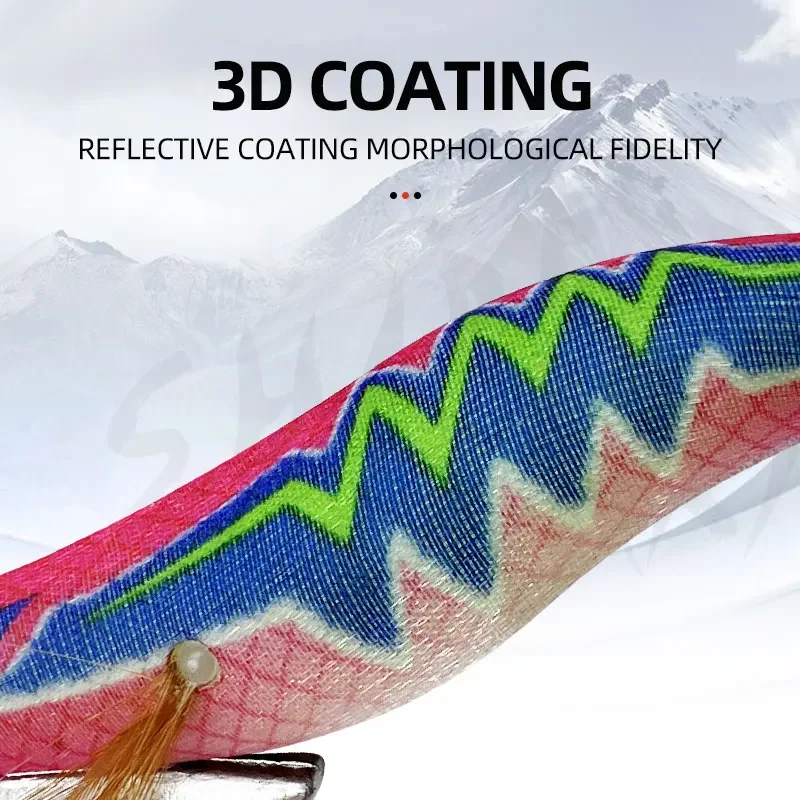 10 unids/bolsa plantilla de calamar que brilla en la oscuridad luminosa nuevo estilo señuelo de pesca plantillas de calamar luminosas con 2,5 # ,3.0 # ,3.5 #   Cebo de pesca con anzuelo - imagen 4