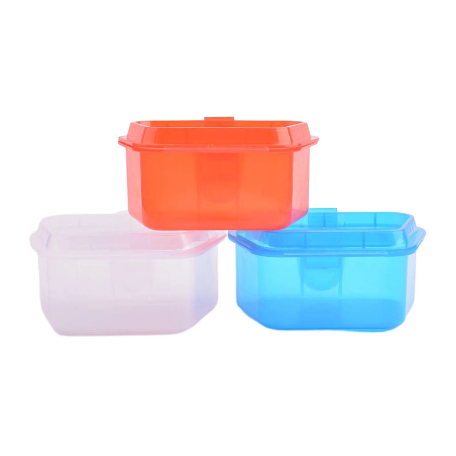 Cajas transparentes para señuelos y gusanos rojos, antiimpacto