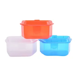 Cajas transparentes para señuelos y gusanos rojos, antiimpacto