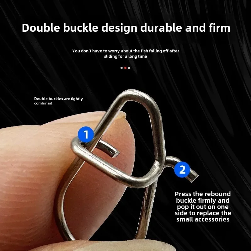 Juego de 150 Uds. De accesorios de pesca de acero inoxidable giratorios con rodamiento de Pin conector de pesca - imagen 4