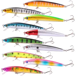 Sougayilang, 10 Uds., señuelo de pesca Minnow, cebo duro CrankBait realista para pesca en agua dulce y salada, aparejos de pesca de carpa