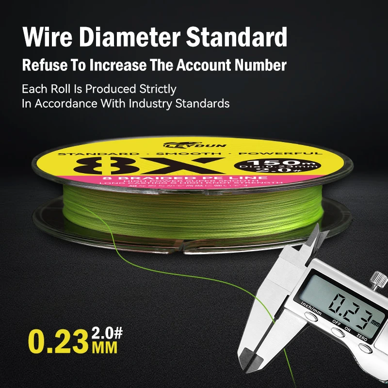 LEYDUN nuevo 8X Micro líneas de pesca 100m 150m 8 hebras trenzadas PE Japón línea multifilamento suave carpa pesca con mosca tejido fuerte - imagen 4