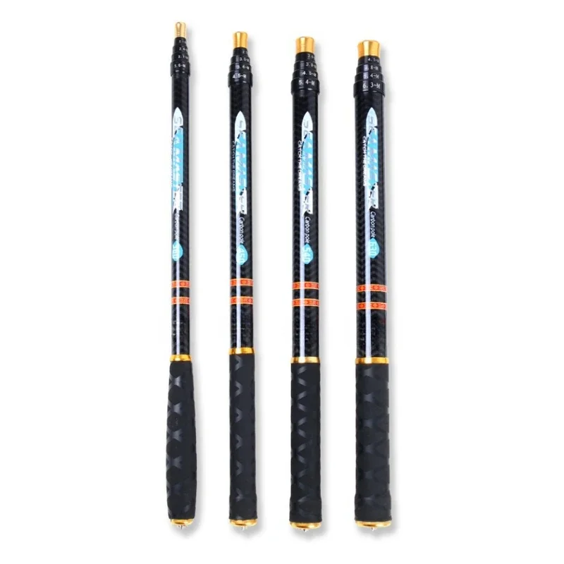 Caña de pescar de carbono ultraligera superdura, sección corta, cuatro longitudes de cada caña disponibles, caña de pescar de corriente ajustable, nueva - imagen 3