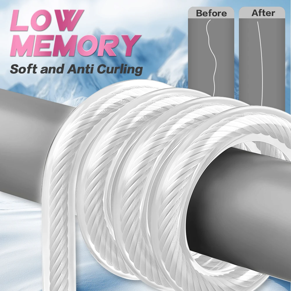 ZUKIBO trenza de hielo Micro pesca en hielo hilo de pescar trenzado suave, Zero Memory Super Stong Pro Grade Power línea trenzada de hielo 100m - imagen 3