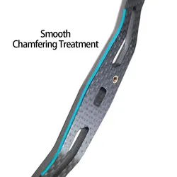 Manivela de fibra de carbono para carrete baitcasting sin pomo