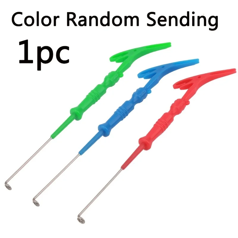 Extractor Universal de pesca 3 en 1, herramientas para atar nudos de uñas, removedor de anzuelos, herramienta para atar nudos rápidos, Color aleatorio, 1 ud. - imagen 5