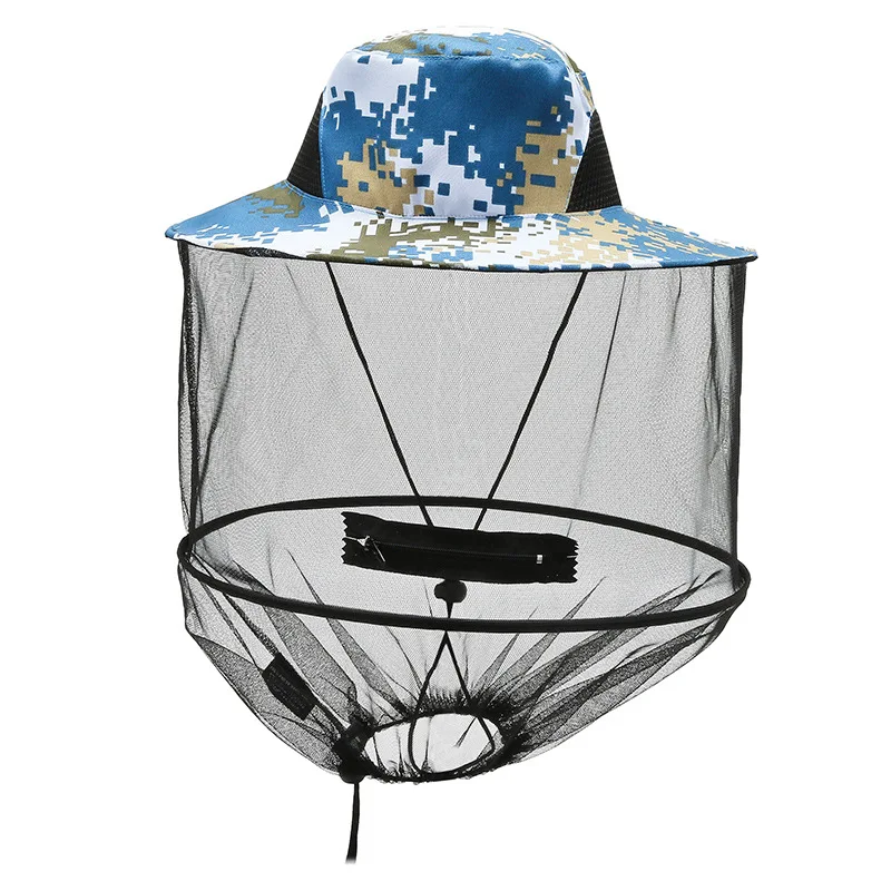 Gorra de pesca plegable para hombres y mujeres, sombrero repelente de mosquitos, malla oculta, protección contra abejas e insectos, protector solar para exteriores - imagen 4