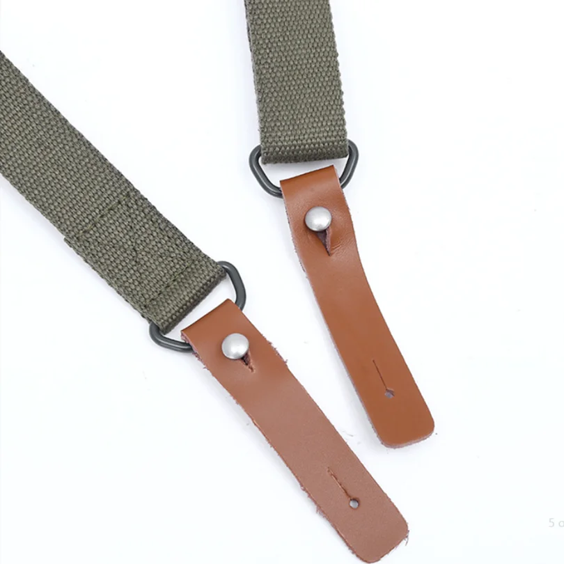 Original arma Sling Airsoft militar caza tiro cuero ajustable dos puntos táctico AK Rifle Correa cinturón de supervivencia al aire libre - imagen 3