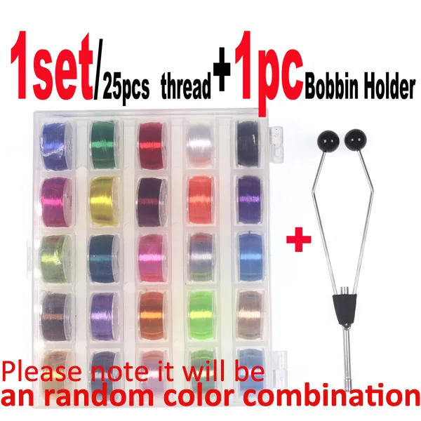 25pcs thread and 1pc