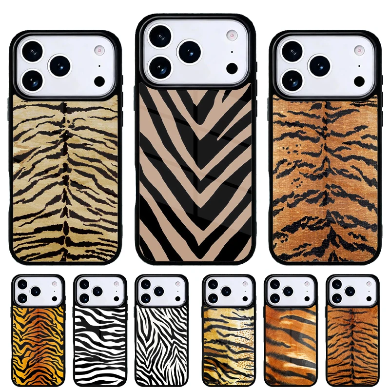 Funda iPhone Diseño Animal – Tigre, Cebra y Leopardo