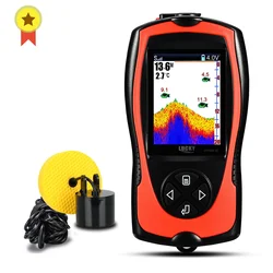 LUCKY Ecosonda Portátil con Cable – Buscador de Peces 100m TFT