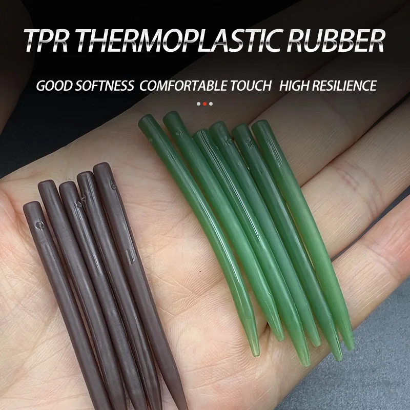 Tubo de aparejo giratorio de cambio rápido, mangas antienredos, gomas traseras, Clips de plomo de seguridad, juego de accesorios de pesca de carpa, 40 piezas - imagen 2