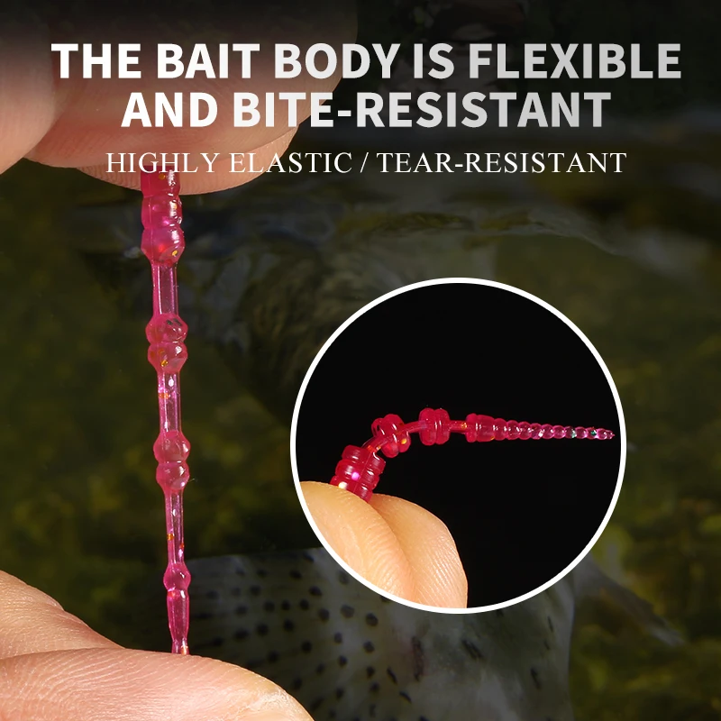 Supercontinent new30mm/50 Uds Señuelos de Pesca Polaris cebo Artificial suave aparejos depredadores Polaris señuelo que se hunde Pesca Pesca barata - imagen 5