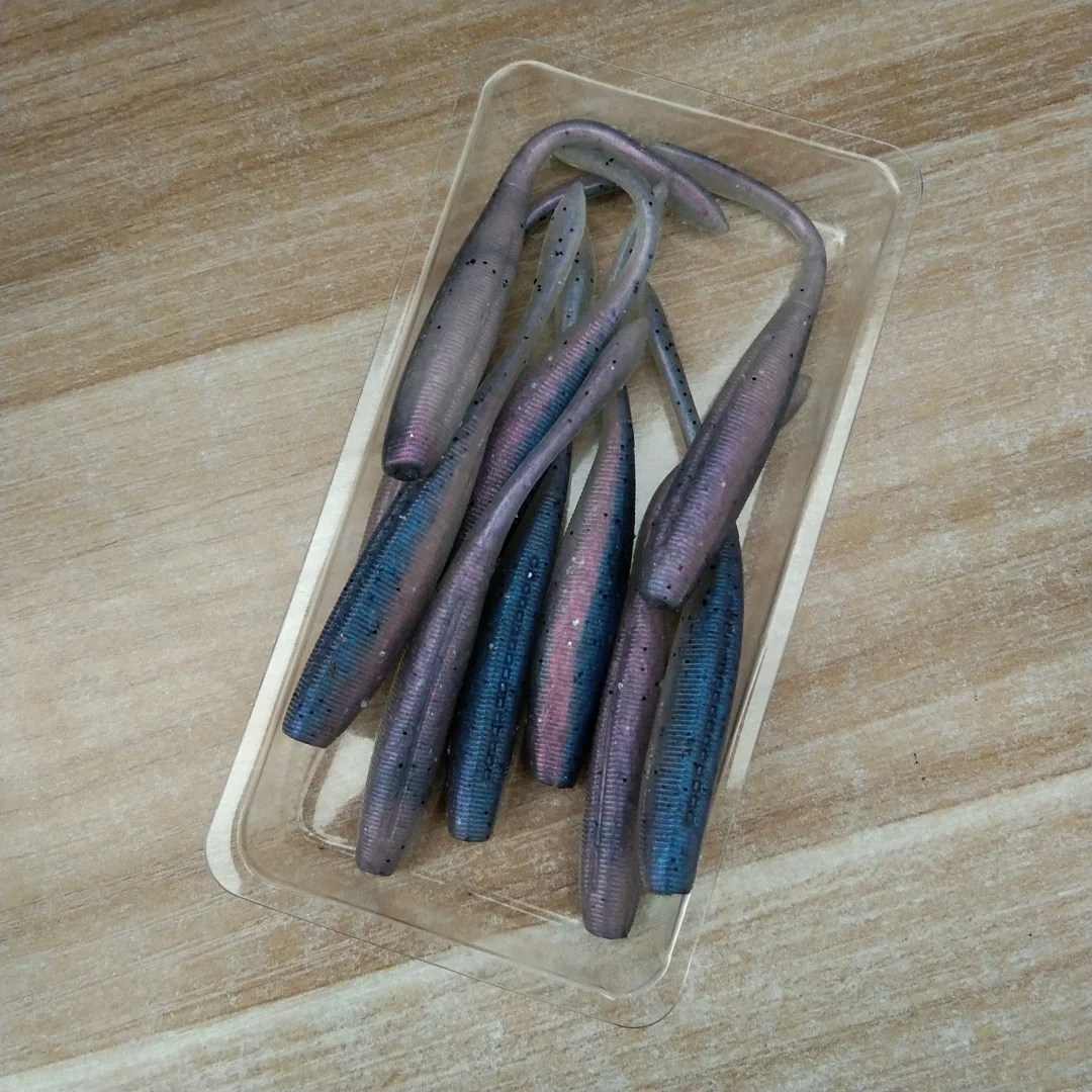 Swolfy 70 Uds 7,5 cm 2,4g Pintail señuelo para peces cebo Drive Shad Bass Iscas Jigging Artificial plásticos blandos para pesca sal hundimiento - imagen 2