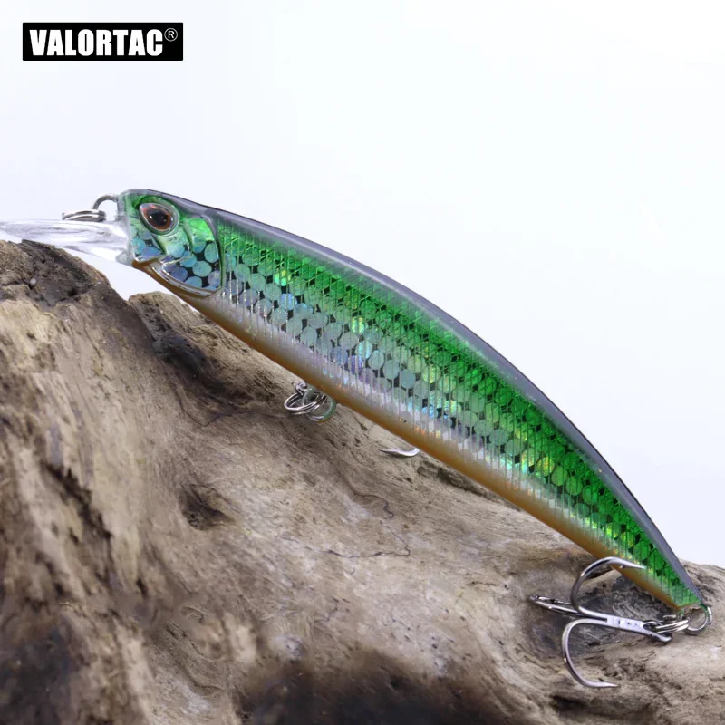 Señuelo de pesca de lubina de 11cm y 15g, jerkbait wobblers para pesca de lubina, pesca de trucha, color greart y caja de embalaje, cebo duro de pesca - imagen 4