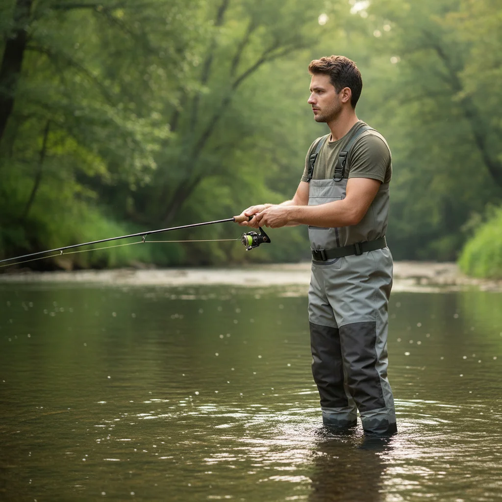 Vadeador de pesca transpirable e impermeable con calcetín integrado - imagen 3